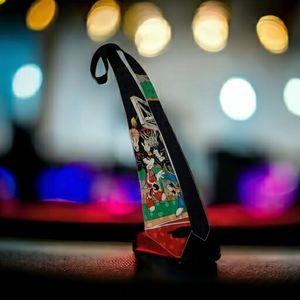 Vintage Mickey Goofy Basketball Silk Classic Cartoon Handmade Tie Disney Store